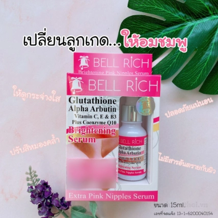 Bell Rich Brightening Nipples Serum thêm hồng nhũ hoa 15ml ảnh 8