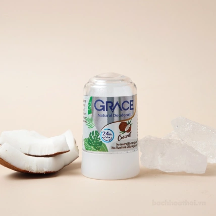 Lăn khử mùi đá khoáng Grace Natural Deodorant 70gr ảnh 9