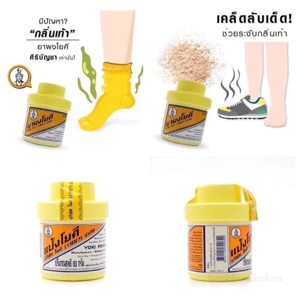 Phấn khử mùi hôi chân Thái Lan Yoki Powder ảnh 3