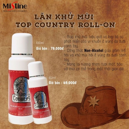 Lăn khử mùi ngựa đỏ Top Country Roll On mùi nam tính Thái Lan ảnh 15