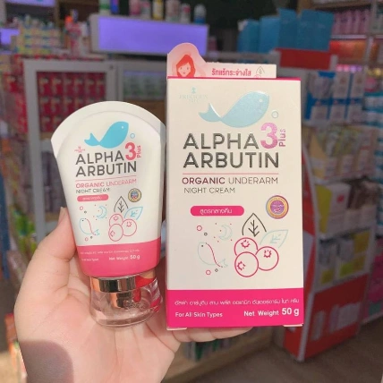 Kem thâm nách Alpha Arbutin 3 plus Organic Underarm Night Cream Thái Lan ảnh 5