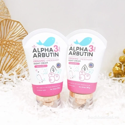 Kem thâm nách Alpha Arbutin 3 plus Organic Underarm Night Cream Thái Lan ảnh 7