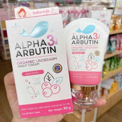 Kem thâm nách Alpha Arbutin 3 plus Organic Underarm Night Cream Thái Lan ảnh 11