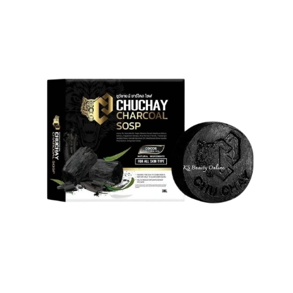 Xà phòng vệ sinh than tre Chuchay Charcoal Soap dành cho nam giới ảnh 1
