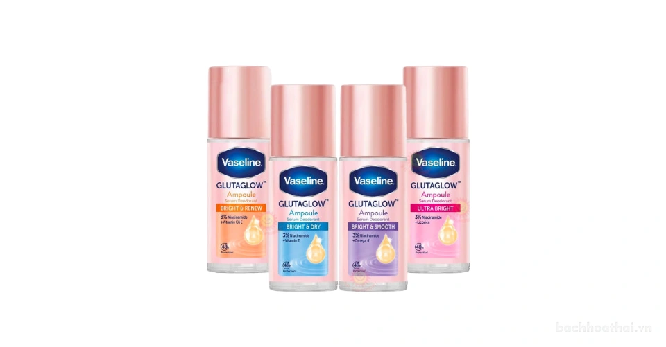 Lăn khử mùi dưỡng da Vaseline Roll - On Serum GlutaGlow Ampoule