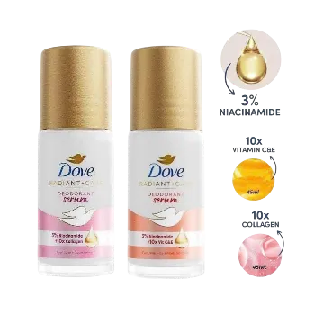 Ảnh sản phẩm Lăn ngăn mùi tinh chất serum Dove Radiant Care sáng mịn đều màu da 45ml 1