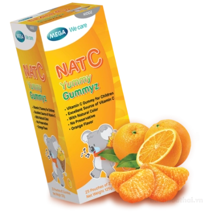 Kẹo dẻo bổ sung vitamin C Mega We Care NAT C Yummy Gummyz ảnh 8