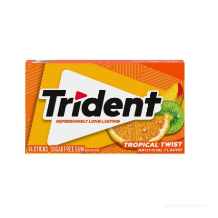 Kẹo Trident Gum không đường vị trái cây nhiệt đới ảnh 12