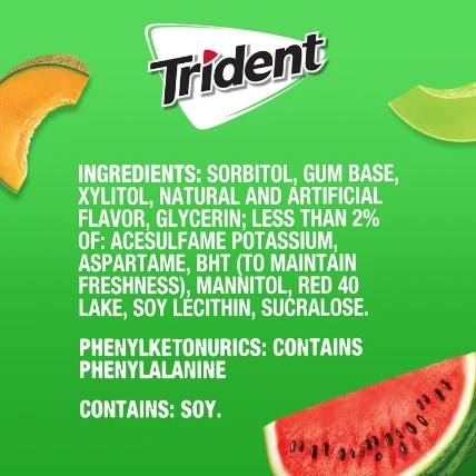Kẹo Trident Gum không đường vị trái cây nhiệt đới ảnh 20