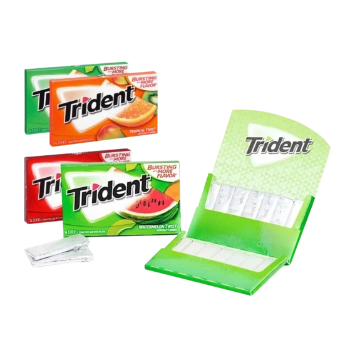 Ảnh sản phẩm Kẹo Trident Gum không đường vị trái cây nhiệt đới  1