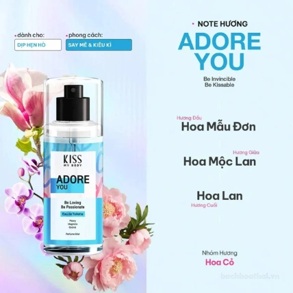 Xịt thơm toàn thân hương nước hoa Kiss My Body Perfume Body Mist  ảnh 3