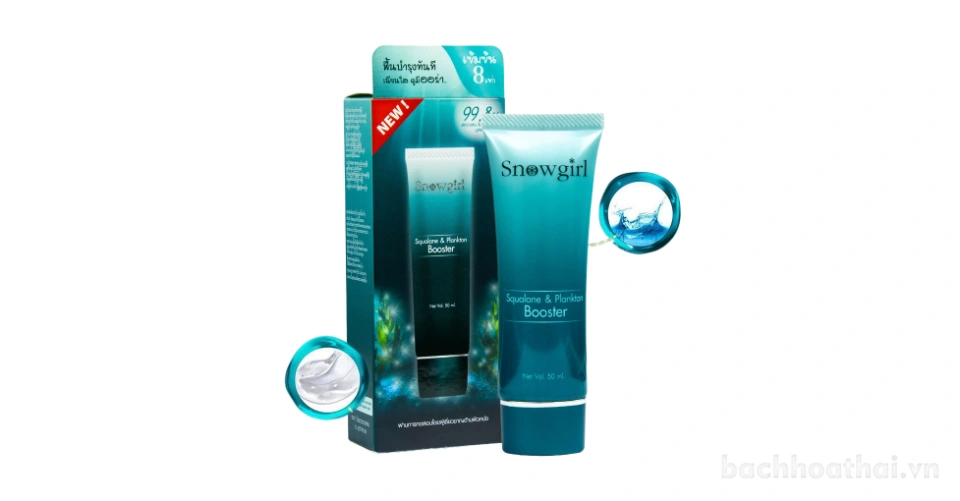 Serum vi tảo biển Snowgirl Squalane & Plankton Booster