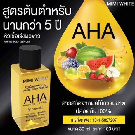 Serum kích trắng MIMI White Body Aha ảnh 10