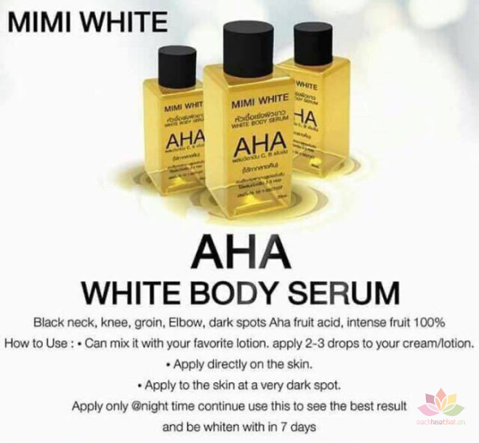 Serum kích trắng MIMI White Body Aha ảnh 5