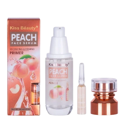 Kem lót trang điểm kèm serum dưỡng da Kiss Beauty Peach Face Serum & Primer ảnh 1