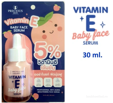 Serum dưỡng da Vitamin E đều màu da loại bỏ sẹo nám baby Face Serum Thái Lan ảnh 3