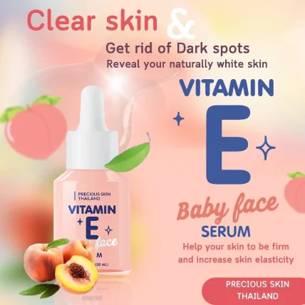Serum dưỡng da Vitamin E đều màu da loại bỏ sẹo nám baby Face Serum Thái Lan ảnh 8