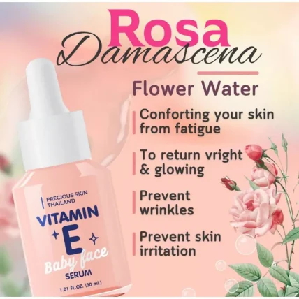 Serum dưỡng da Vitamin E đều màu da loại bỏ sẹo nám baby Face Serum Thái Lan ảnh 5