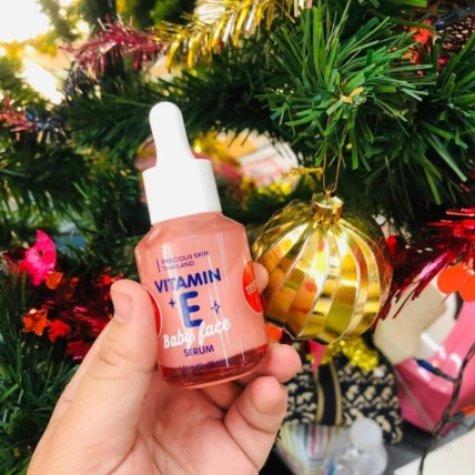 Serum dưỡng da Vitamin E đều màu da loại bỏ sẹo nám baby Face Serum Thái Lan ảnh 11