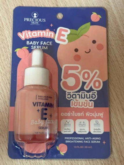 Serum dưỡng da Vitamin E đều màu da loại bỏ sẹo nám baby Face Serum Thái Lan ảnh 12
