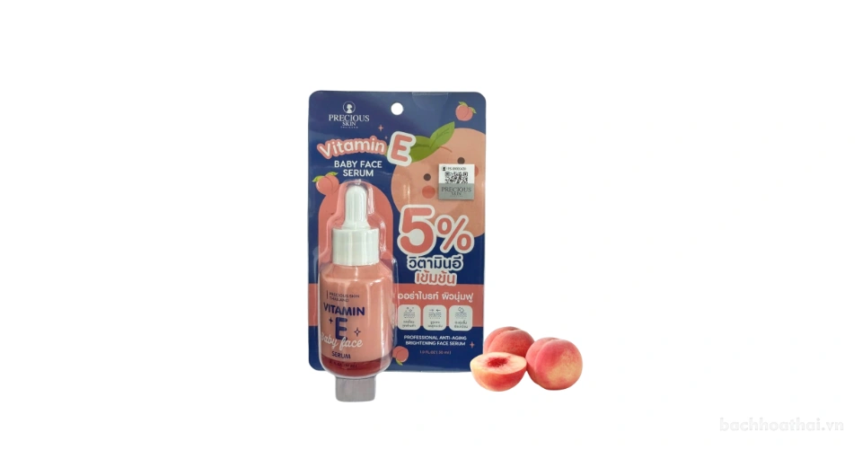 Serum dưỡng da Vitamin E đều màu da loại bỏ sẹo nám baby Face Serum Thái Lan