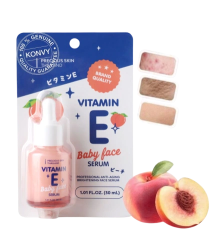 Serum dưỡng da Vitamin E đều màu da loại bỏ sẹo nám baby Face Serum Thái Lan ảnh 1