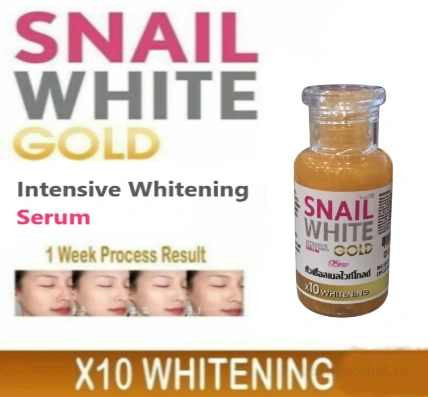 Serum trắng da chuyên sâu Snail White Gold x10 Whitening ảnh 4