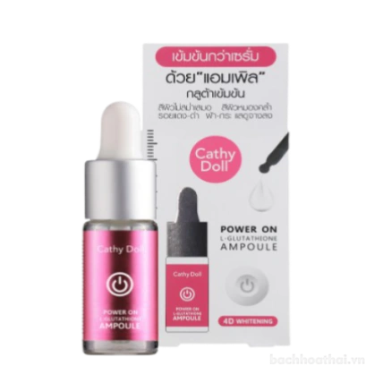 Serum dưỡng trắng da tinh chất Power On L-Glutathione Ampoule Thái Lan ảnh 1