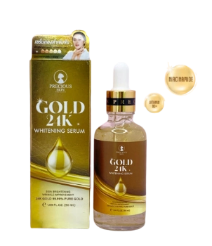 Ảnh sản phẩm Serum dưỡng trắng da mặt  loại bỏ sắc tố nám sạm Gold 24K Whitening Niacinamide Thái Lan 1