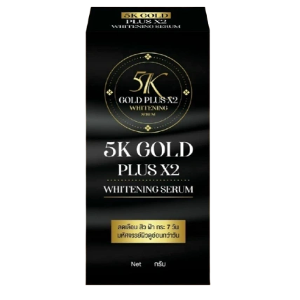 Serum dưỡng trắng da chống lão hóa 5K Gold Plus X2 Whitening  ảnh 1