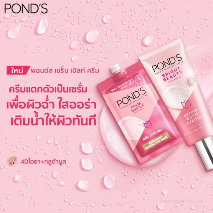 Túi serum dưỡng trắng chống nắng da ban ngày Pond’s Bright Beauty Thái Lan  ảnh 10