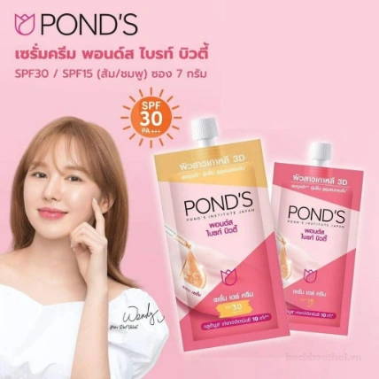 Túi serum dưỡng trắng chống nắng da ban ngày Pond’s Bright Beauty Thái Lan  ảnh 13