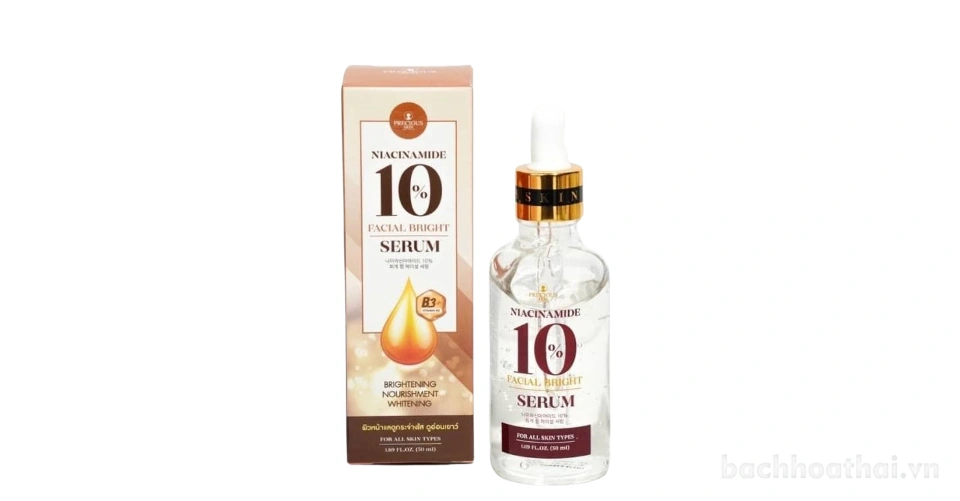 Serum dưỡng trắng da mặt Niacinamide 10% Facial Bright Serum 50ml