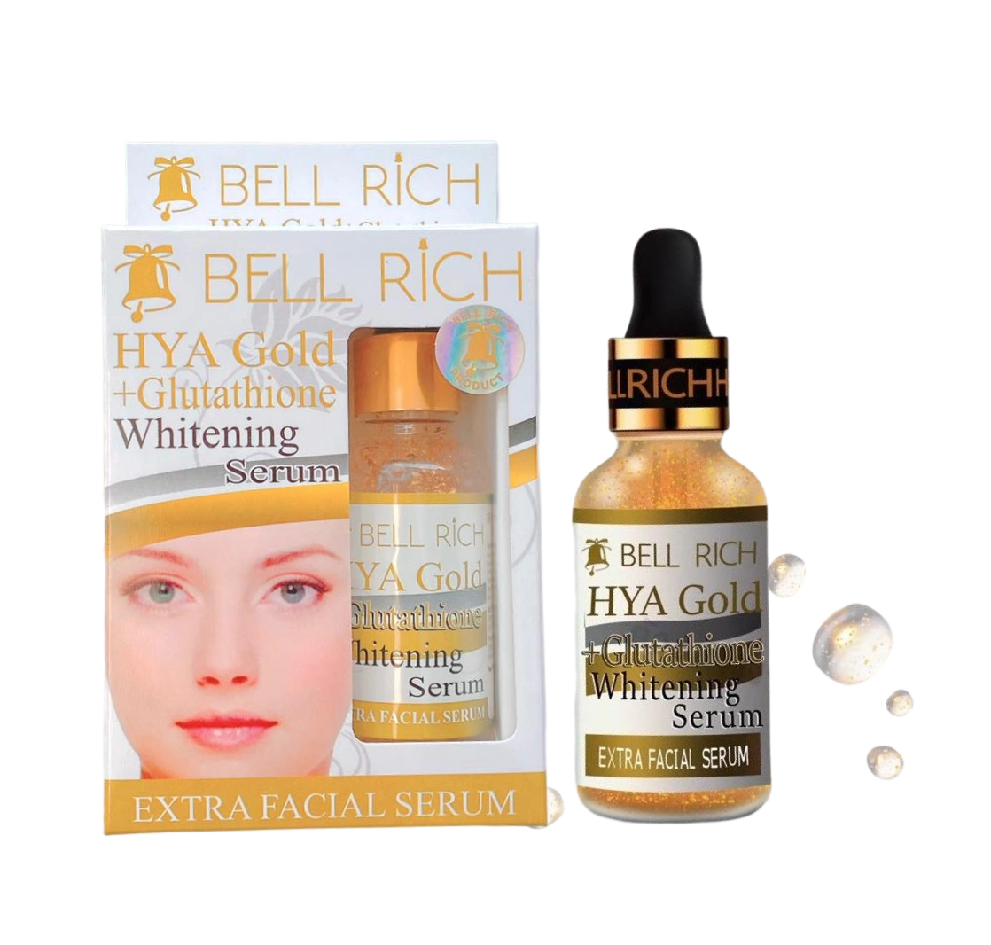 Serum vàng 24K dưỡng trắng da ngăn lão hóa Bell Rich Hya Gold Glutathione