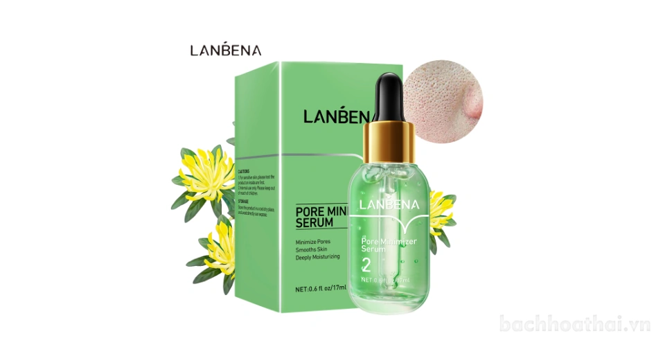 Lanbena Pore Minimizer Serum dưỡng ẩm, thu nhỏ chân lông