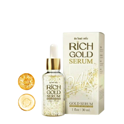 Xà bông rửa mặt và Serum vàng 24K dưỡng trắng và ngăn ngừa lão hoá da Rich Gold  ảnh 1