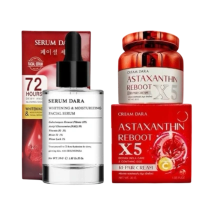 Bộ đôi kem dưỡng Cream Dara Astaxanthin Reboot X5 và Serum Dara dưỡng trắng trẻ hoá da   ảnh 1