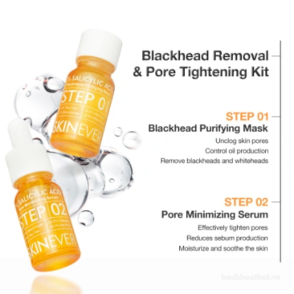 Combo loại bỏ mụn thu nhỏ lỗ chân lông Salicylic Acid Blackhead Purifying & Pore Minimizing Set ảnh 3