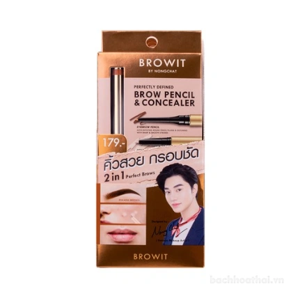 Kẻ chân mày Browit Perfectly Defined Brow Pencil & Concealer ảnh 7