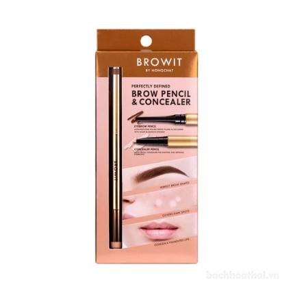 Kẻ chân mày Browit Perfectly Defined Brow Pencil & Concealer ảnh 2