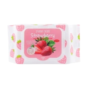 Ảnh sản phẩm Khăn ướt tẩy trang Sivanna Colors Strawberry Makeup Cleansing Cotton 1