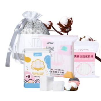 Ảnh sản phẩm Bông tẩy trang Cotton 3 lớp nội địa trung 222 miếng tiện dụng 1