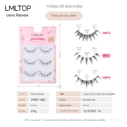 Lông mi giả mềm mại tự nhiên, không gây nặng mí LMLTOP Eyelash ảnh 6