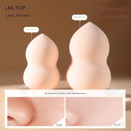 Bông mút trứng trang điểm LMLTOP siêu mịn 0.1mm nội địa Trung  ảnh 3