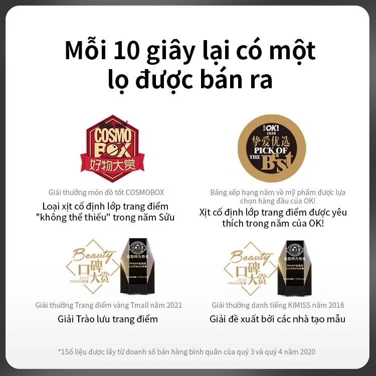 Xịt khóa nền Pramy chai đen Matte Finish kiềm dầu cho da dầu