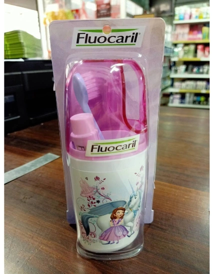 Bộ kem đánh răng và bàn chải trẻ em Fluocaril Thái Lan ảnh 2