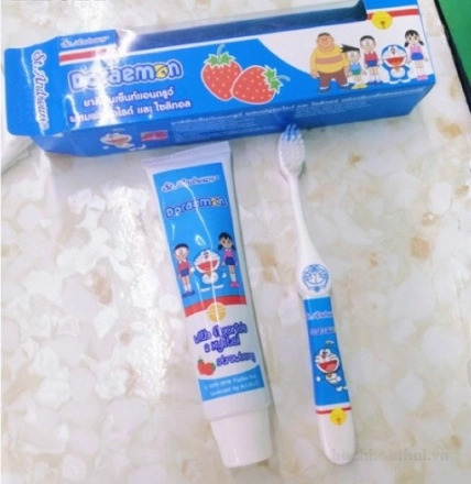 Bộ kem đánh răng trẻ em St. Andrew phiên bản Doraemon kèm bàn chải  ảnh 3