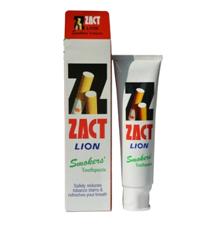 Kem đánh răng giảm vết ố vàng Zact Lion 160g Thái Lan ảnh 1
