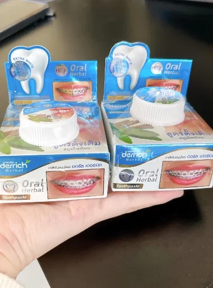 Kem tẩy trắng răng Derrich Oral Herbal Thái Lan ảnh 9