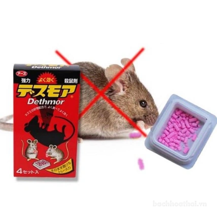Viên diệt chuột Dethmor Nhật Bản hộp 4 vỉ ảnh 7